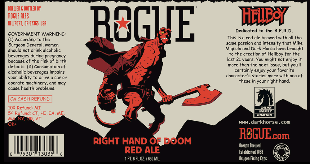 Rogue, la propre bière d'Hellboy.