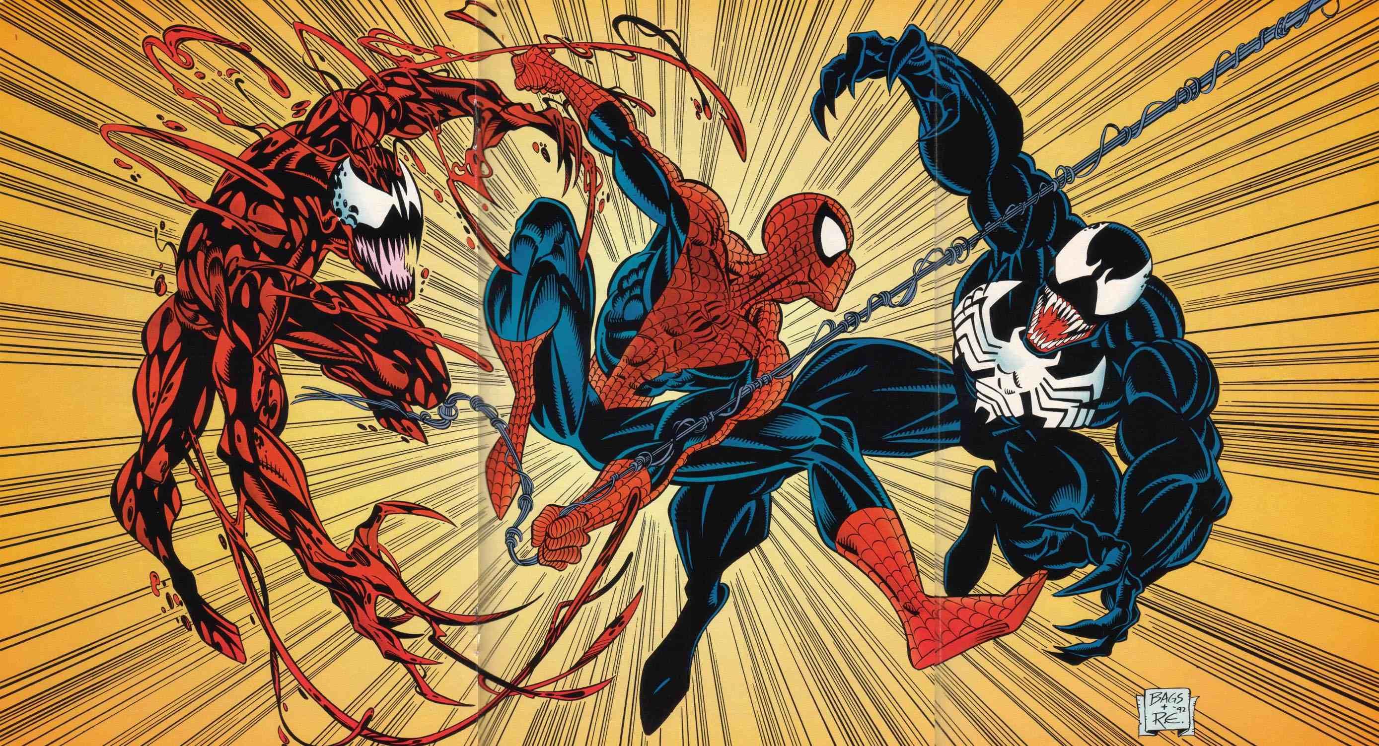 Spider-Man, Venom et Carnage, par Marc Bagley