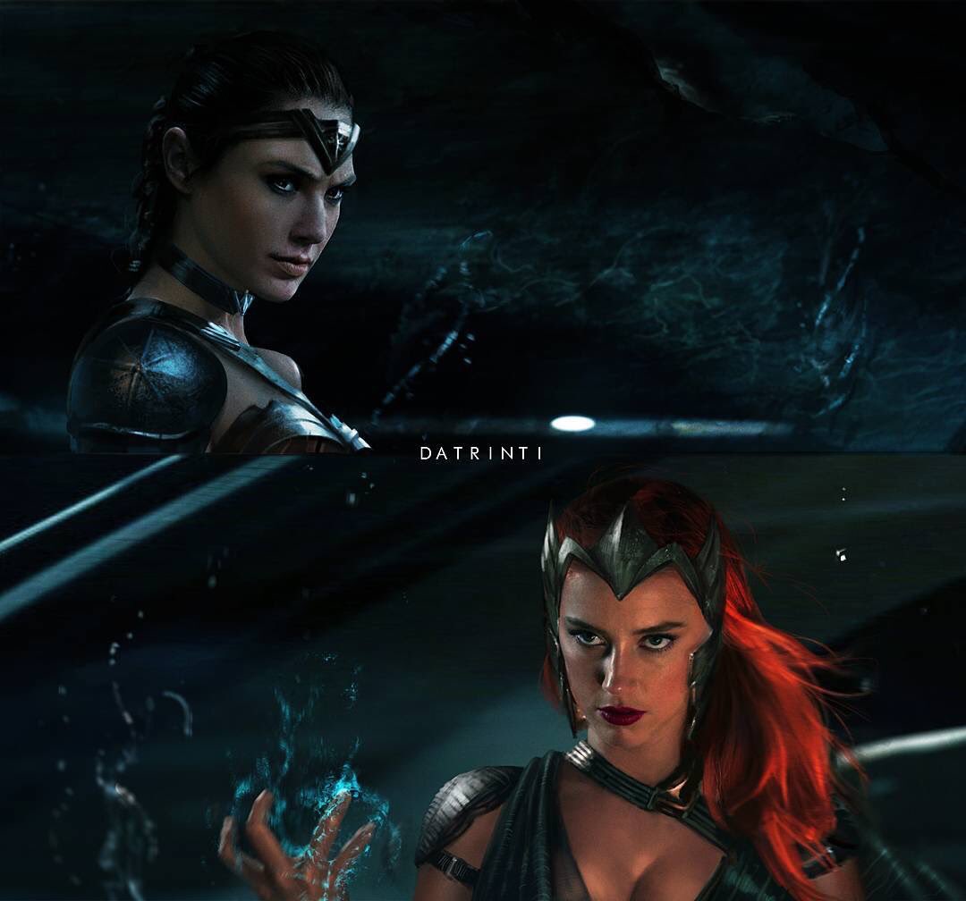 Gal Gadot (Wonder Woman) et Amber Heard (Mera) dans Flashpoint