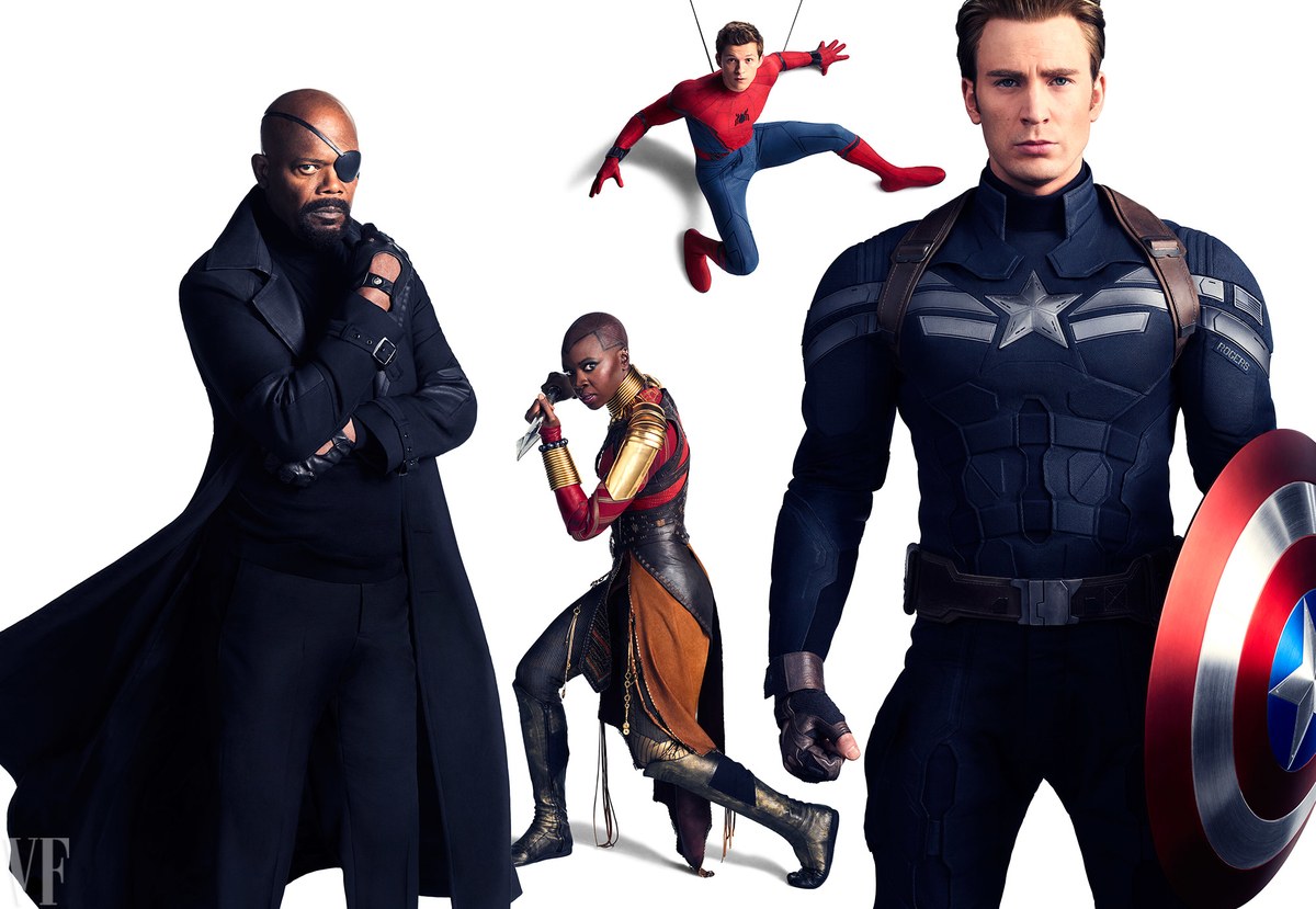 La cast d'Avengers: Infinity War en couverture de Vanity Fair