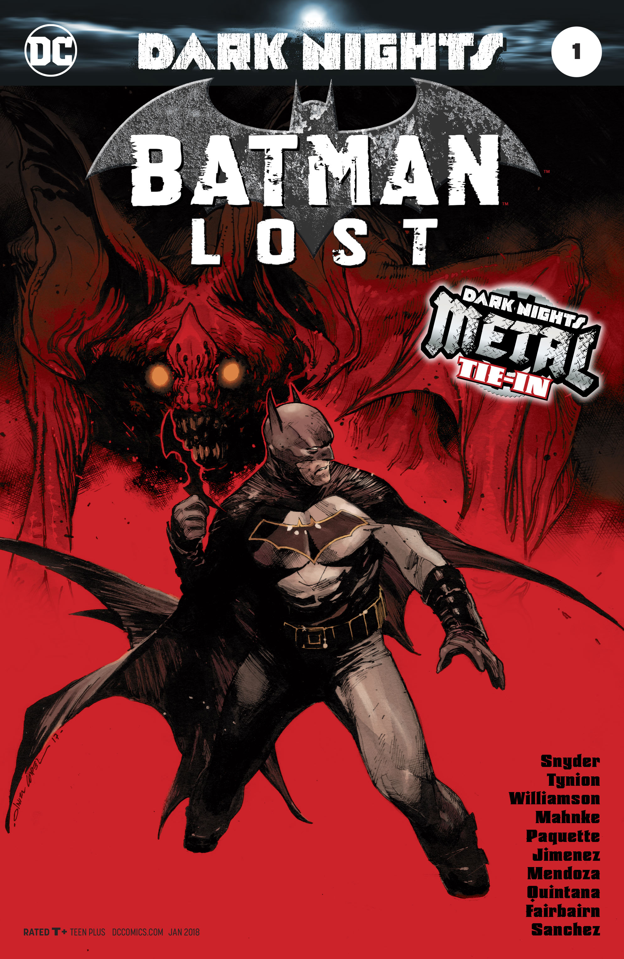 Batman: Lost #1 - Couverture d'Olivier Coipel