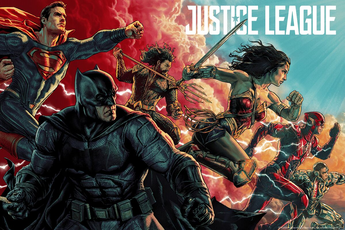 Justice League : le poster Mondo par Lee Bermejo