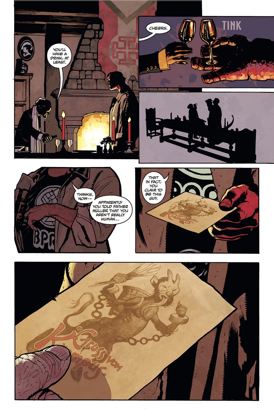 Hellboy: Krampusnacht, par Mike Mignola et Adam Hughes