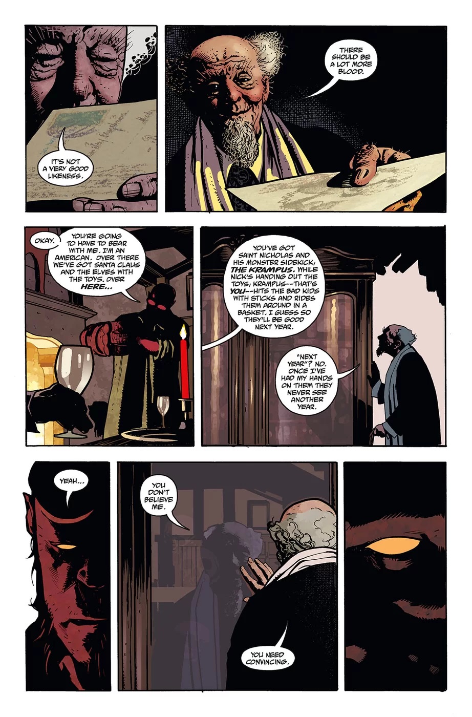 Hellboy: Krampusnacht, par Mike Mignola et Adam Hughes