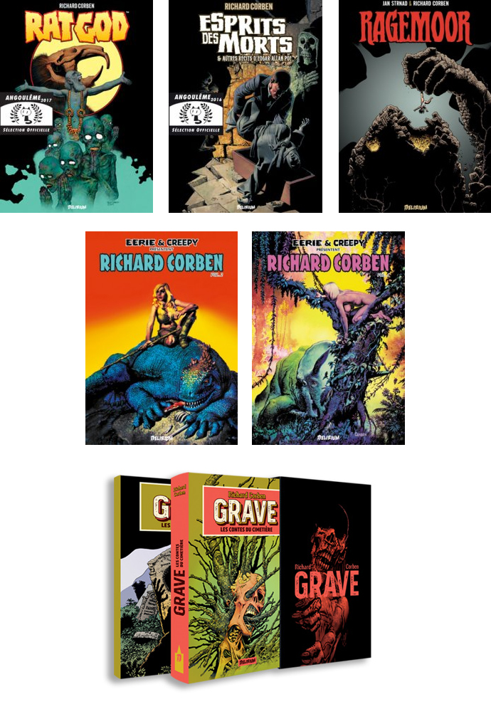 Livres de Richard Corben publiés chez Delirium