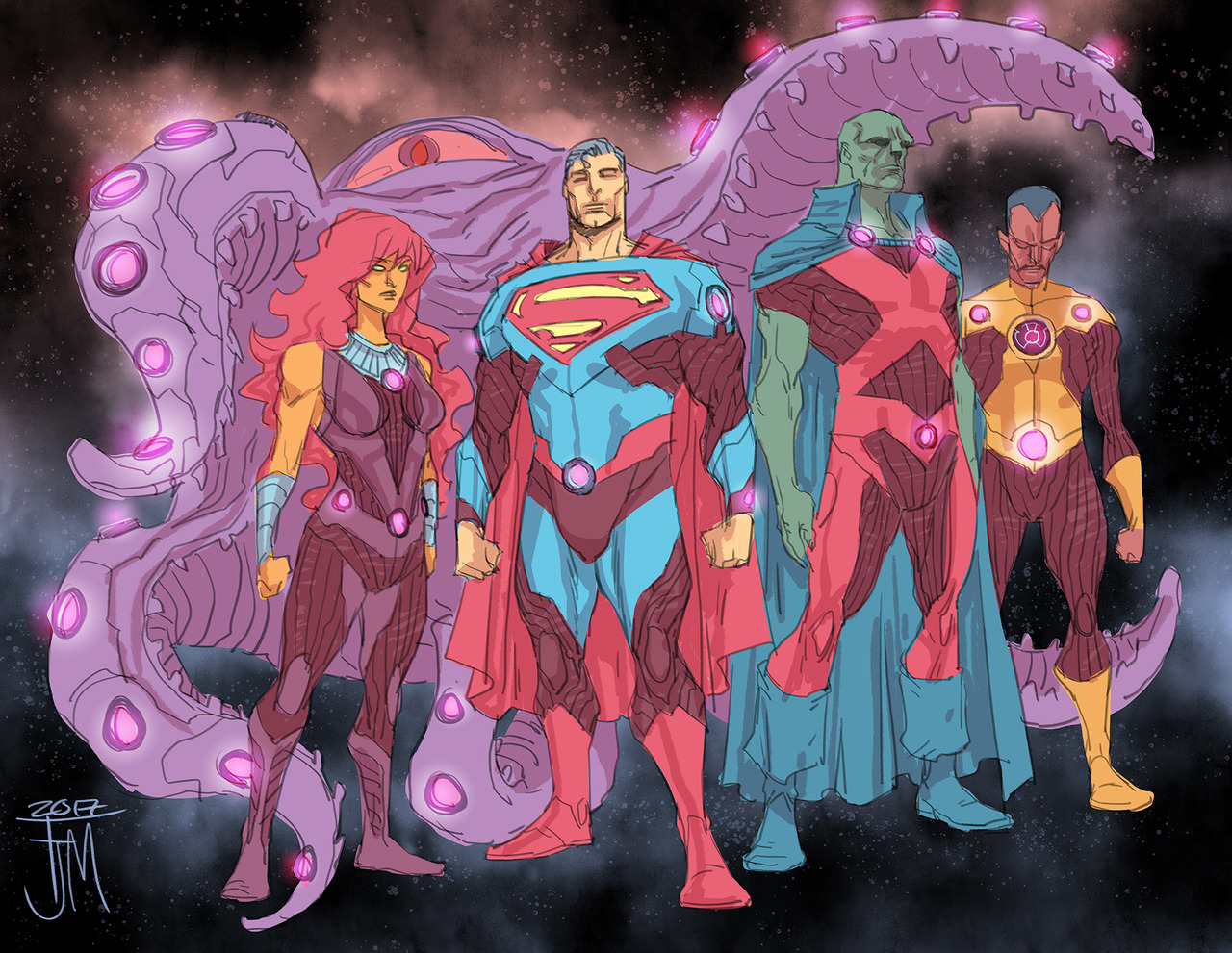 La team Mystery, concept art par Francis Manapul