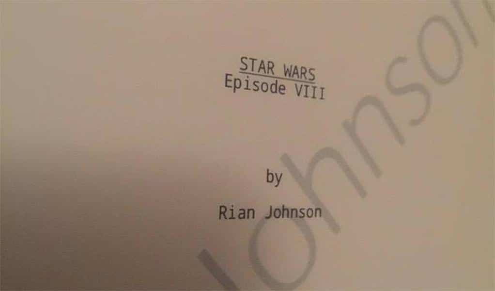 Le script de Star Wars 8 : Les Derniers Jedi