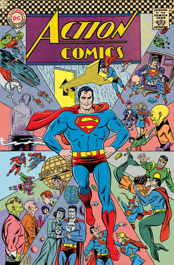 ACTION COMICS #1000 1960s - couverture variante par Michael Allred