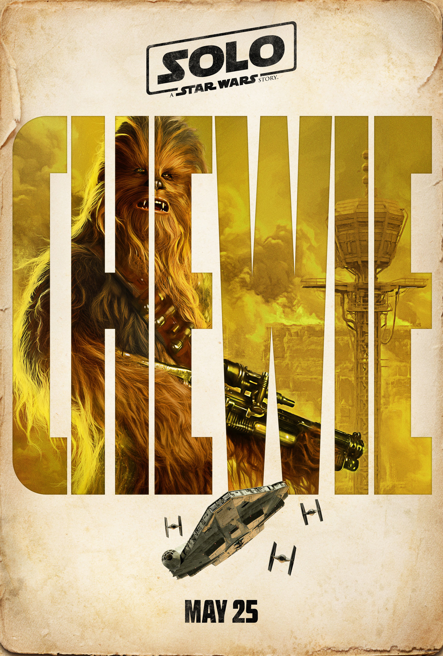 Solo: A Star Wars Story, le poster de Chewbacca