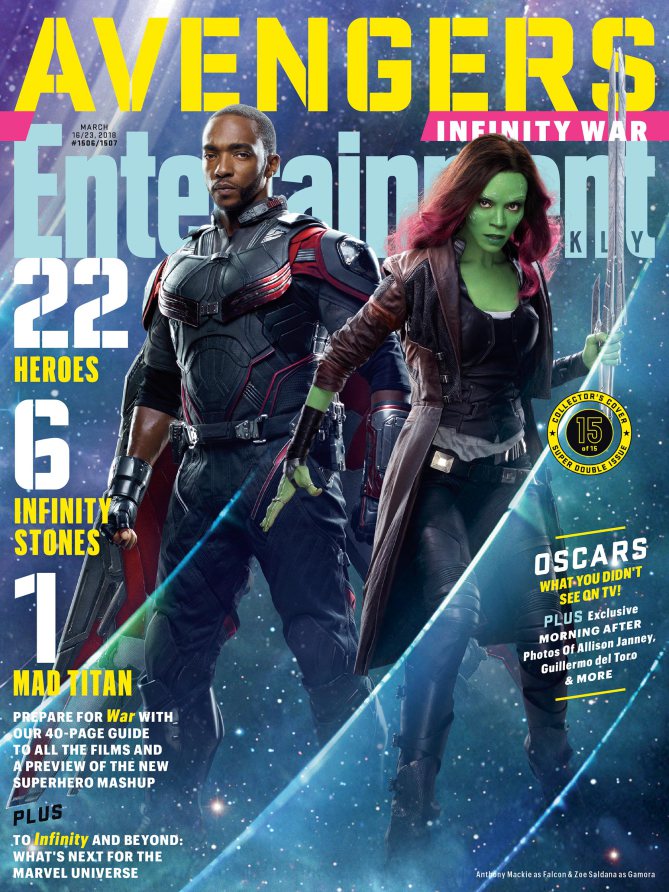 Avengers Infinity War : Faucon et Gamora