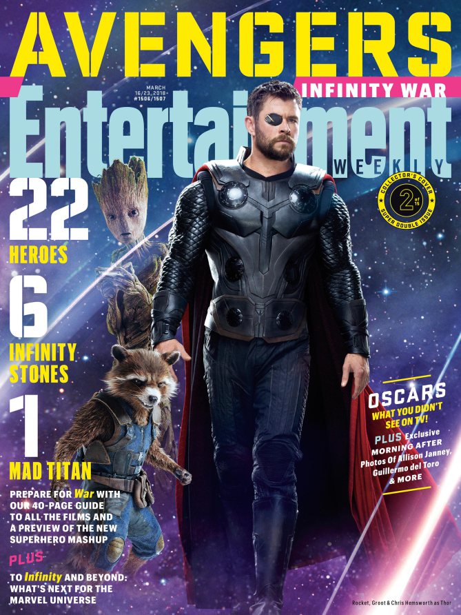 Avengers Infinity War : Thor, Groot et Rocket Racoon