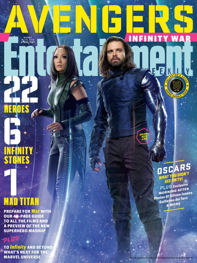 Avengers Infinity War : Winter Soldier (Bucky) et Mantis
