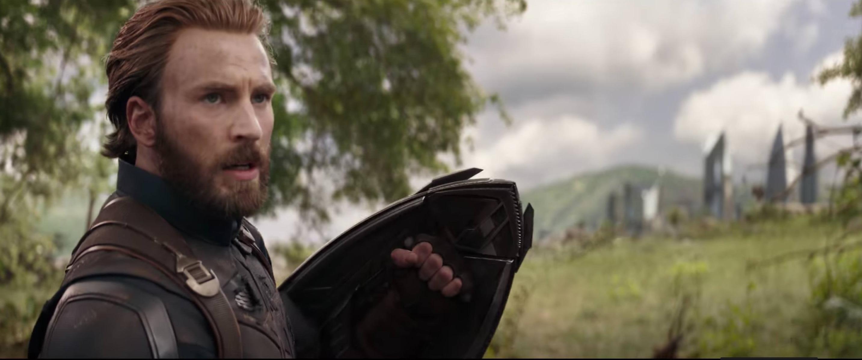 Chris Evans dans le rôle de Captain America dans Avengers: Infinity War