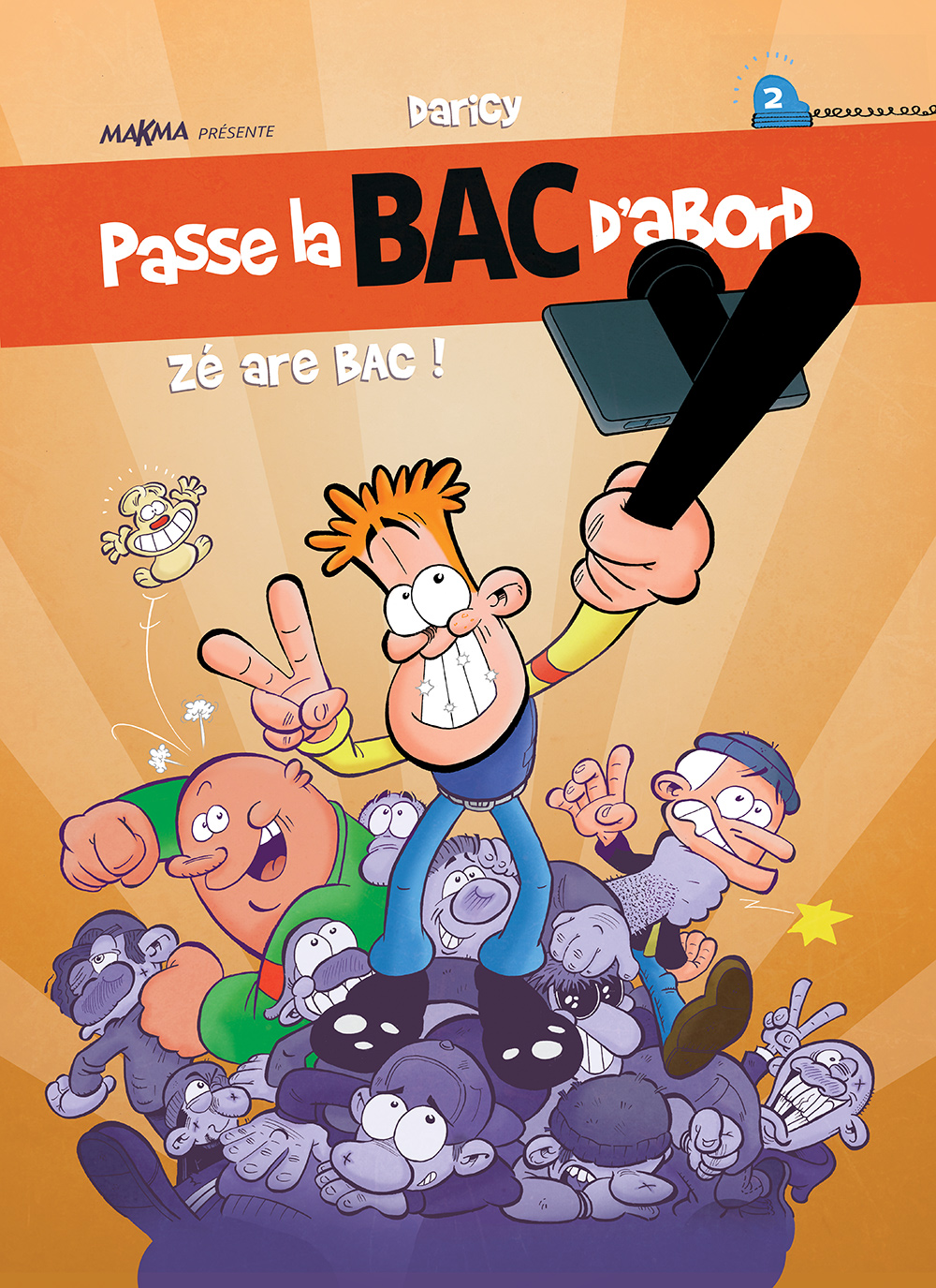 Passe la BAC d'abord, la couverture du tome 2 (Dessin : Daricy)