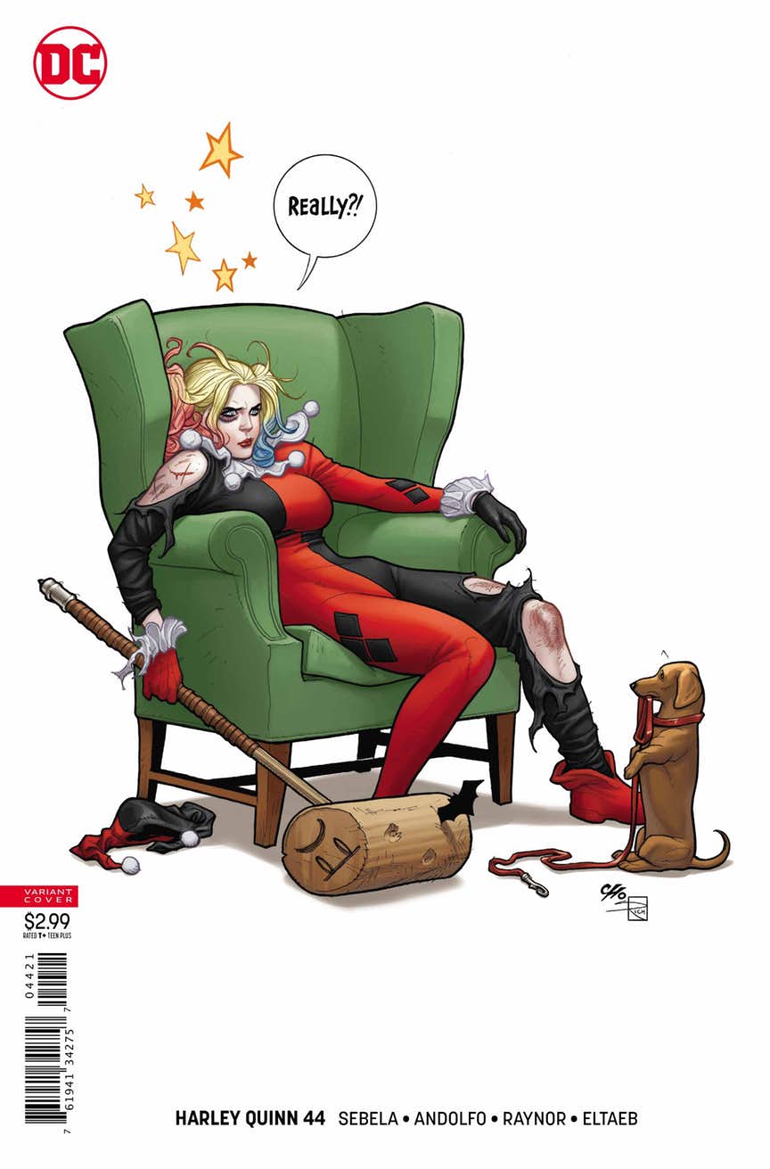 Harley Quinn #44, couverture alternative de Frank Cho