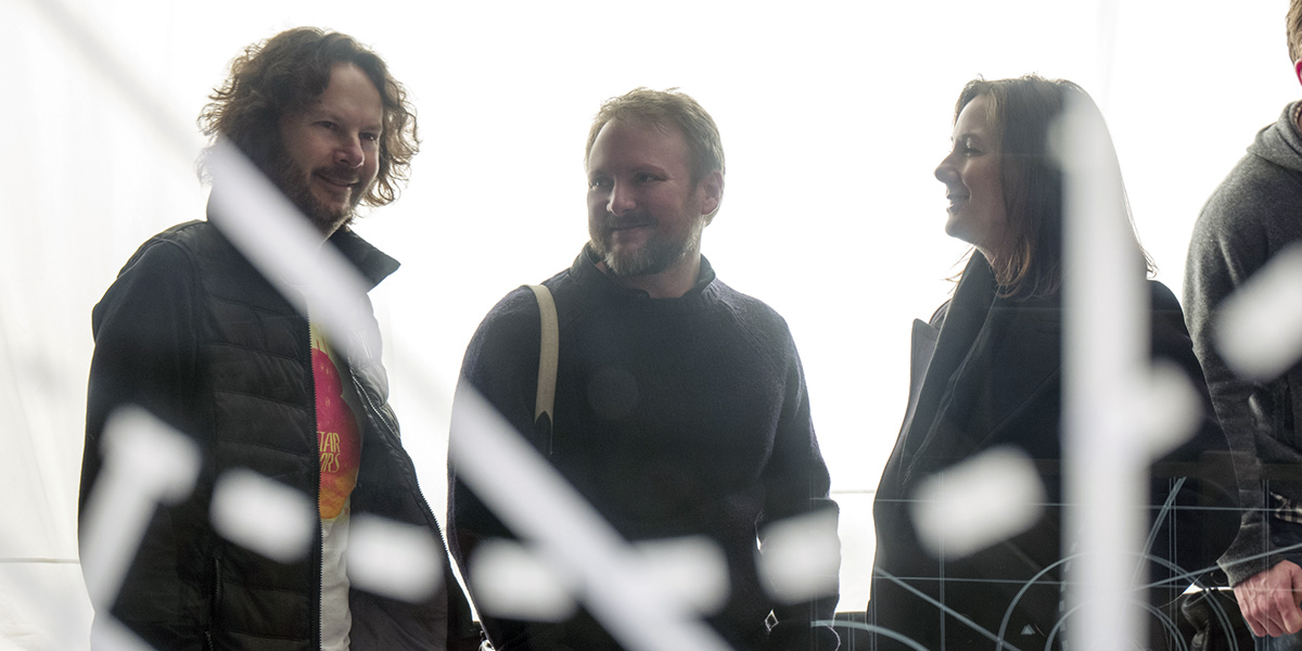 Star Wars ; Ram Bergman, Rian Johnson et Kathleen Kenedy