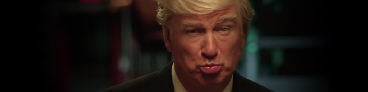 Alec Baldwin imitant Donald Trump pour le Saturday Night Live