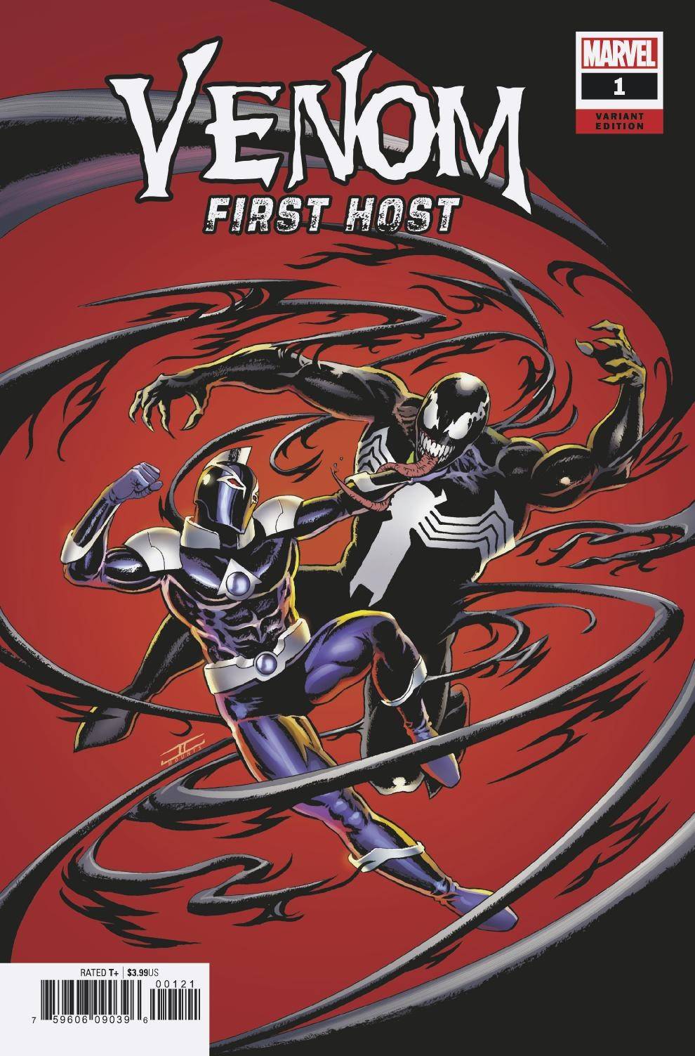 Venom First Host #1, variant cover de John Cassaday (Marvel Comics)