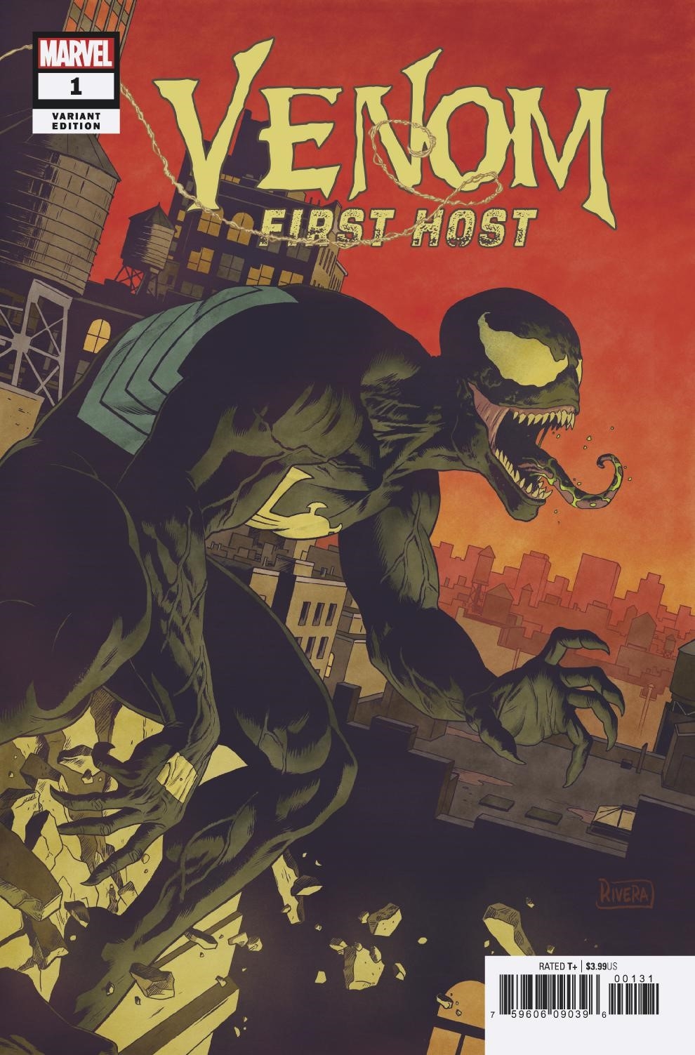 Venom: First Host #1, variant cover par Paolo Rivera