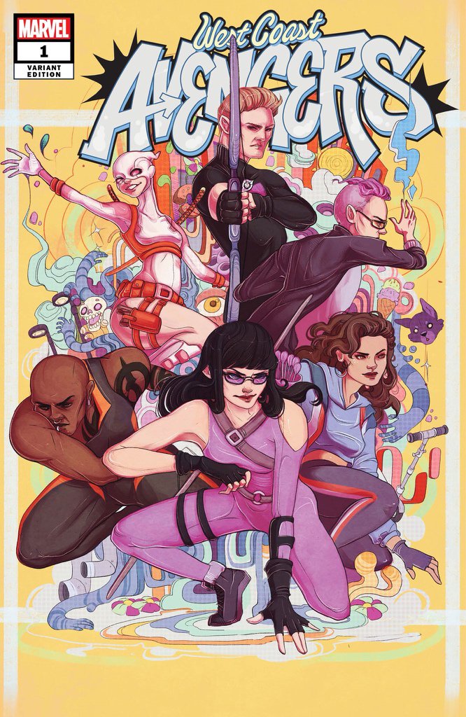West Coast Avengers #1, la couverture alternative par Lauren Tsai.