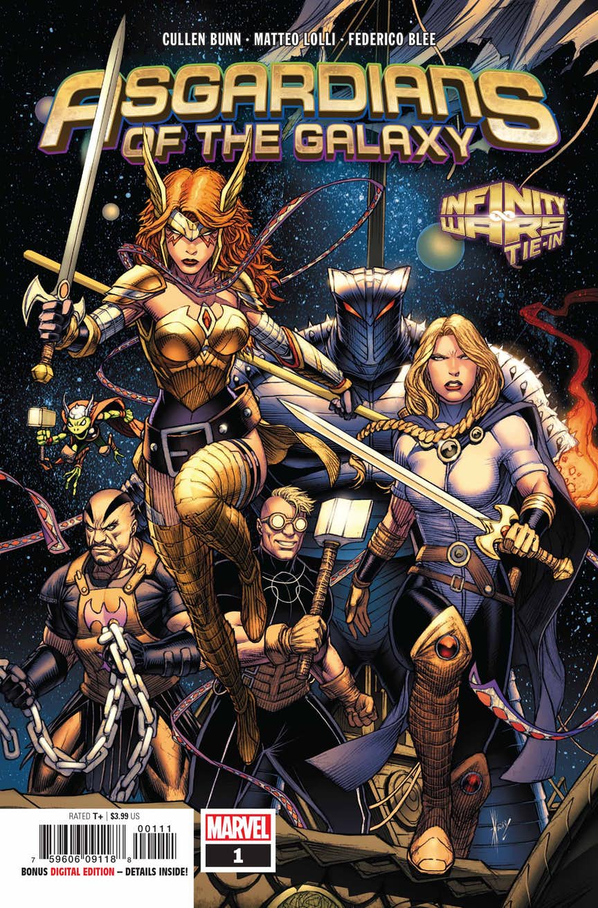 Asgardians of the Galaxy #1, couverture de Dale Keown