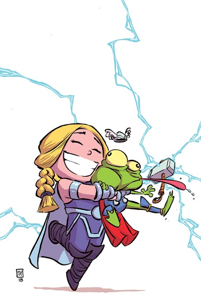 Asgardians of the Galaxy #1, couverture alternative par Skottie Young