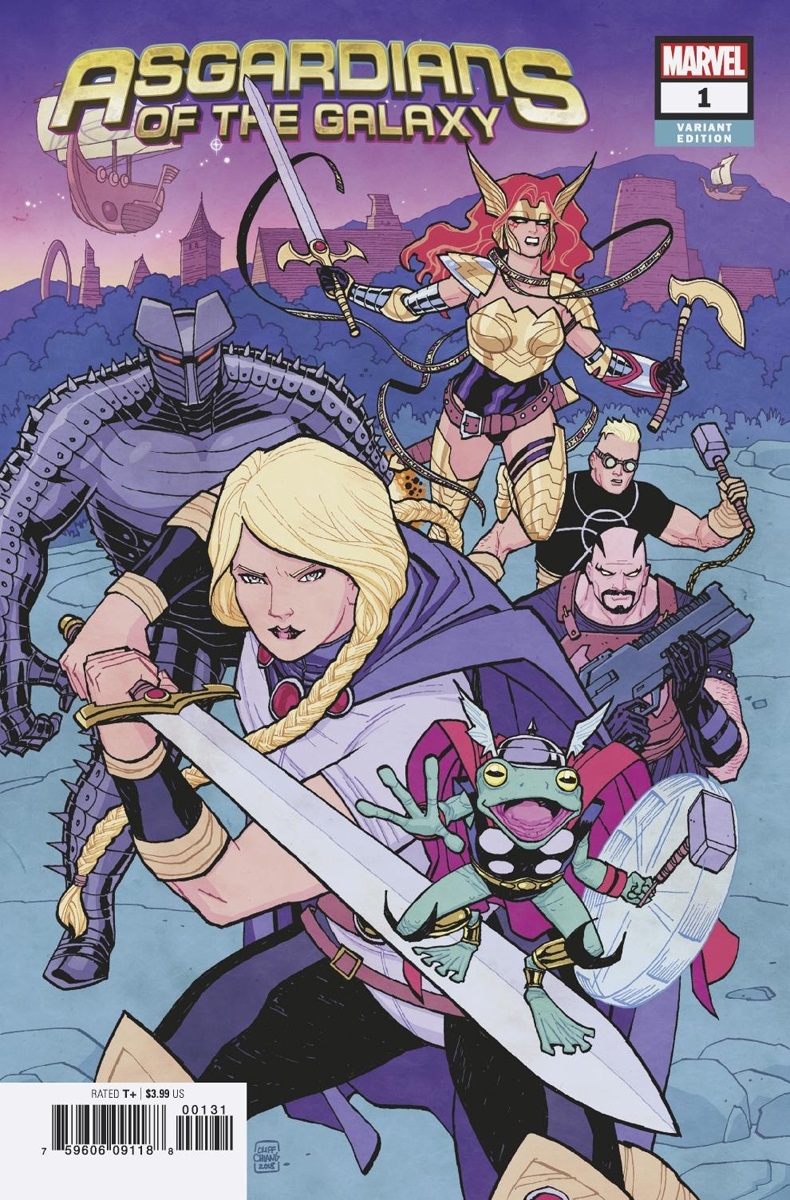 Asgardians of the Galaxy #1, couverture alternative par Cliff Chang