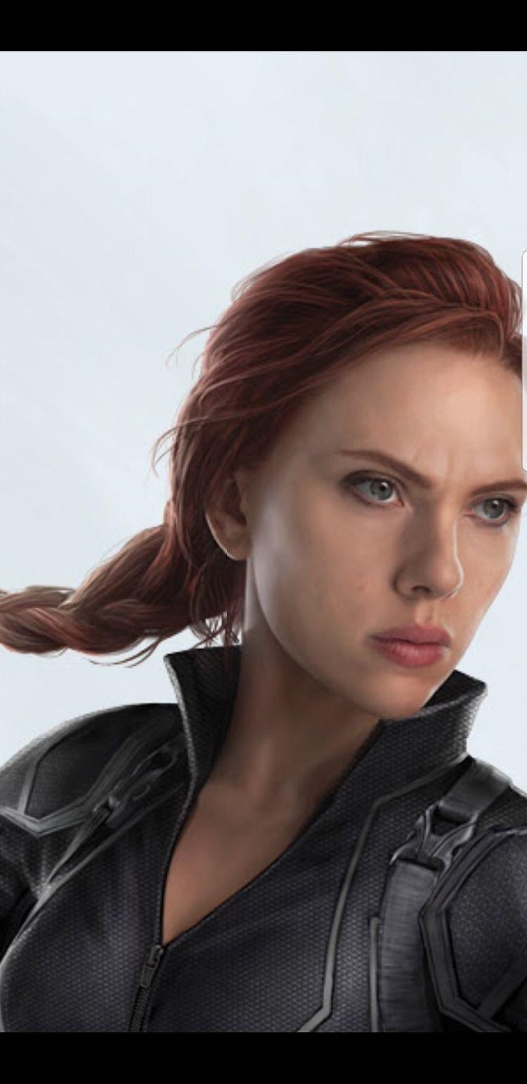 Black Widow (Scarlett Johanson) sur une image promotionnelle d'Avengers 4.
