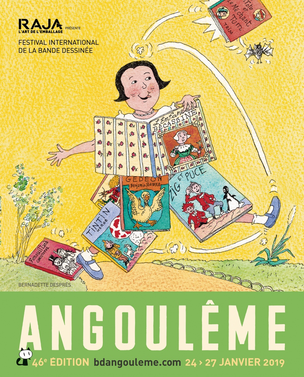 Festival International de la Bande DessinÃ©e d'AngoulÃªme 2019 - Affiche de Bernadette DesprÃ©s