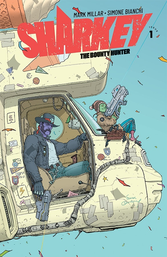 Sharkey the Bounty Hunter, couverture alternative de Frank Quitely