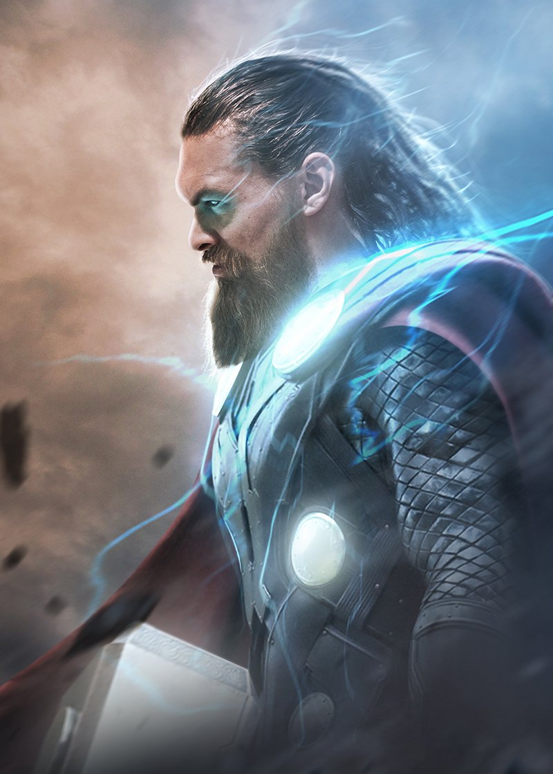 Jason Momoa est Thor, par Bosslogic