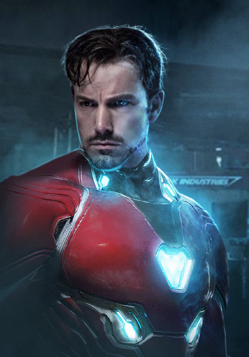 Ben Affleck est Iron Man, par Bosslogic