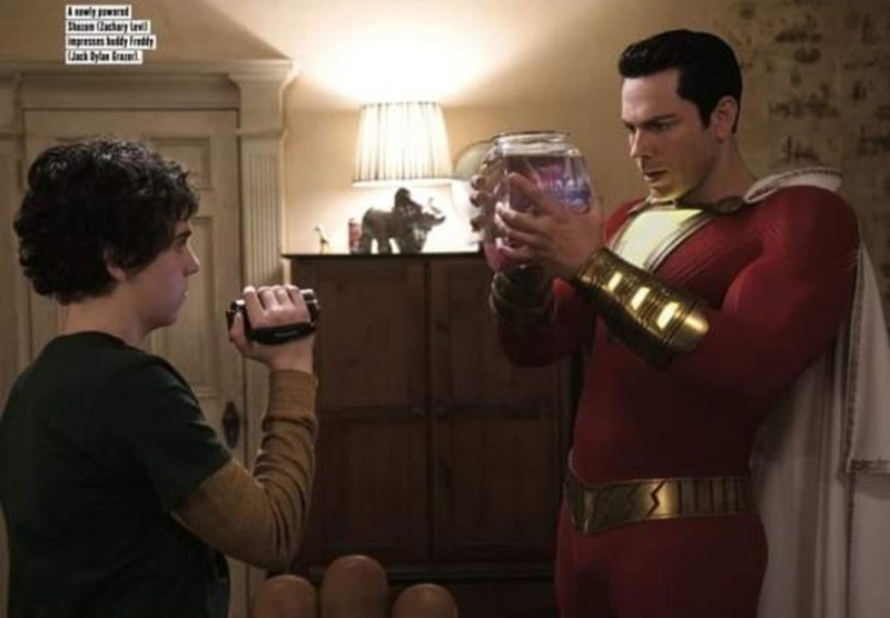 Shazam! (Zachary Levi) et Freddy (Jack Dylan Grazer)