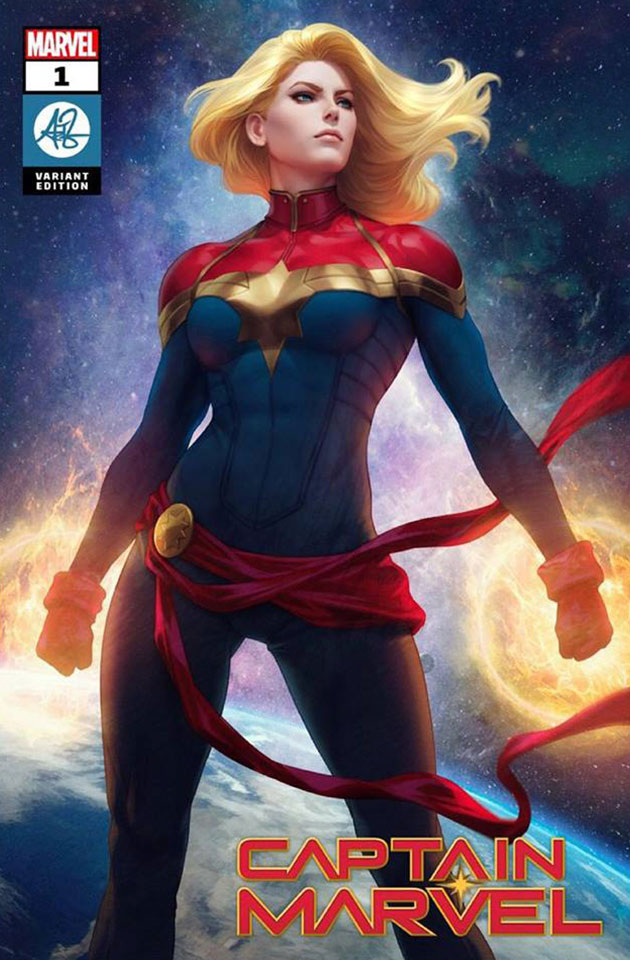 Captain Marvel #1 - Couverture variante d'Artgerm