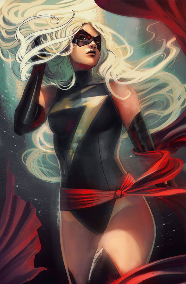 Captain Marvel #1 - Couverture variante de Stephanie Hans
