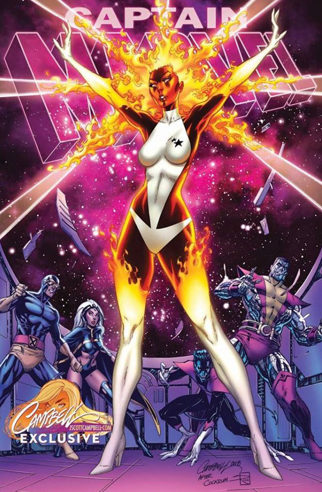 Captain Marvel #1 - Couverture variante de J. Scott Campbell