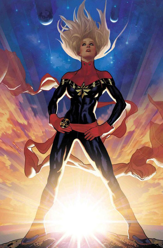 Captain Marvel #1 - Couverture variante d'Adam Hughes