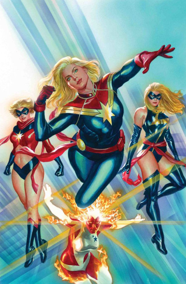 Captain Marvel #1 - Couverture variante d'Alex Ross