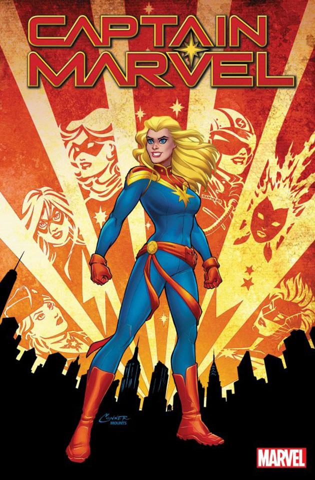 Captain Marvel #1 - couverture régulière d'Amanda Conner