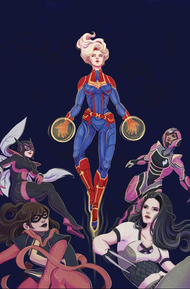 Captain Marvel #1 - Couverture variante de Lauren Tsai
