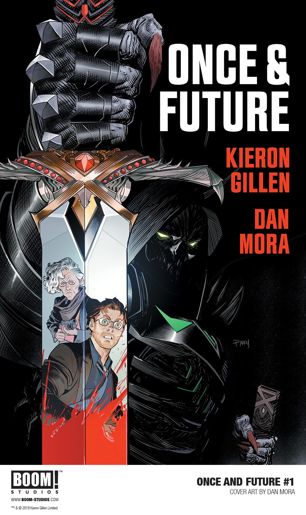 Affiche promotionnelle de Once and Future par Dan Mora (Boom Studios)