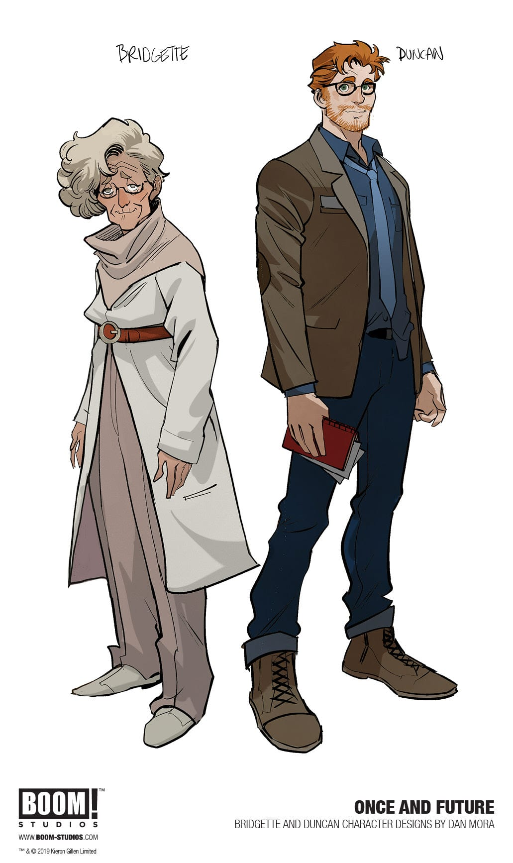 Modèle des personnages principaux d'onde and Future par Dan Mora (Boom Studios) Modèle des personnages principaux d'onde and Future par Dan Mora (Boom Studios)