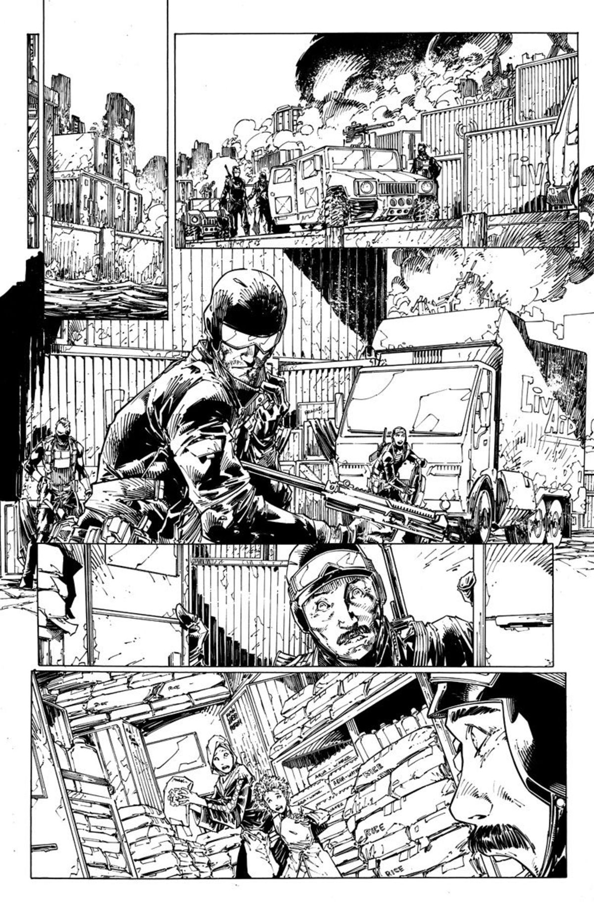 Bloodshot #1 page 2 par Brett Booth et Adelso Corona (Valiant)