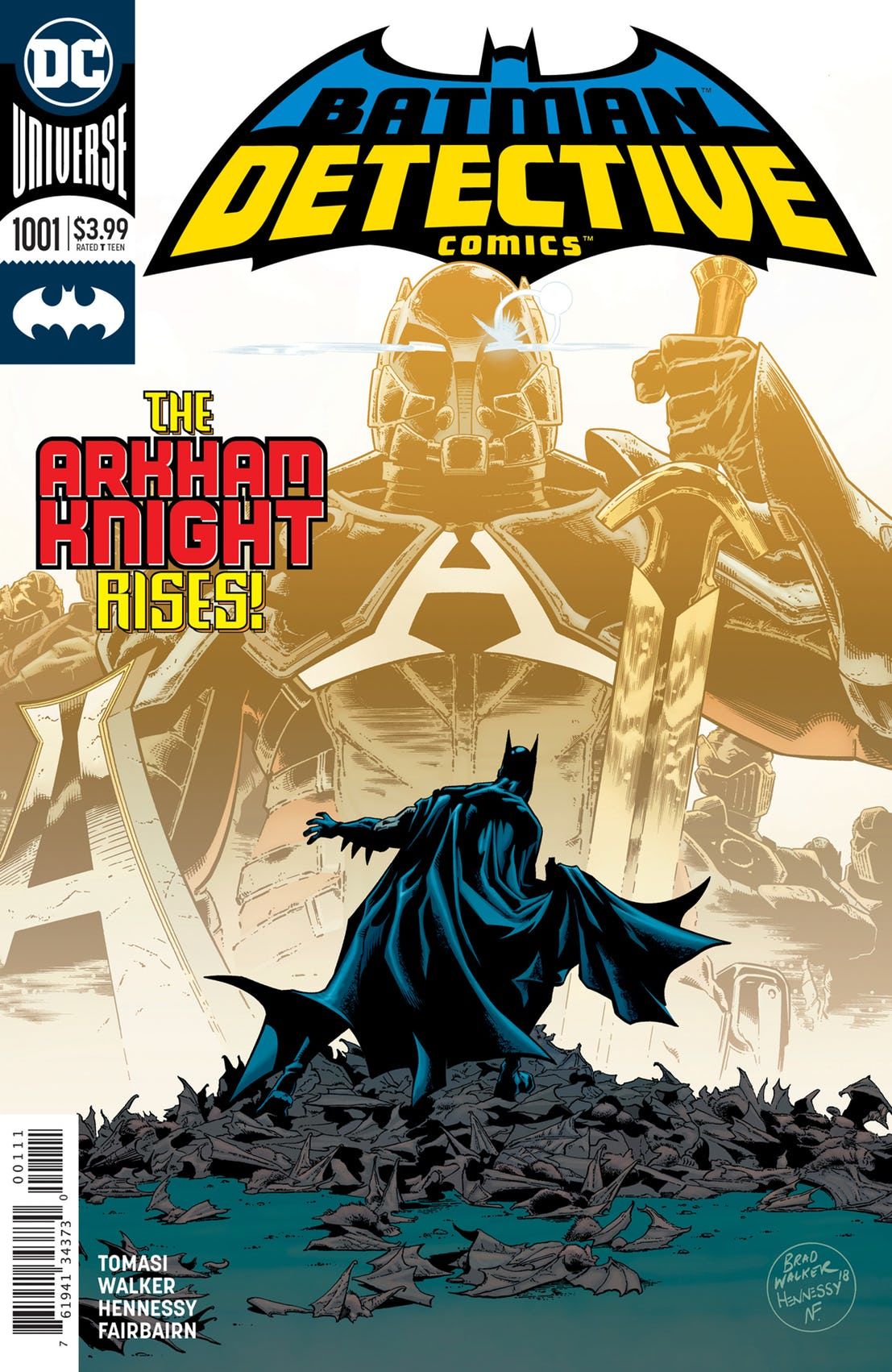 Couverture de Detective Comics #1001 (DC Comics) par Brad Walker et Andrew Hennessy