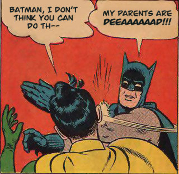 Batman gifle Robin