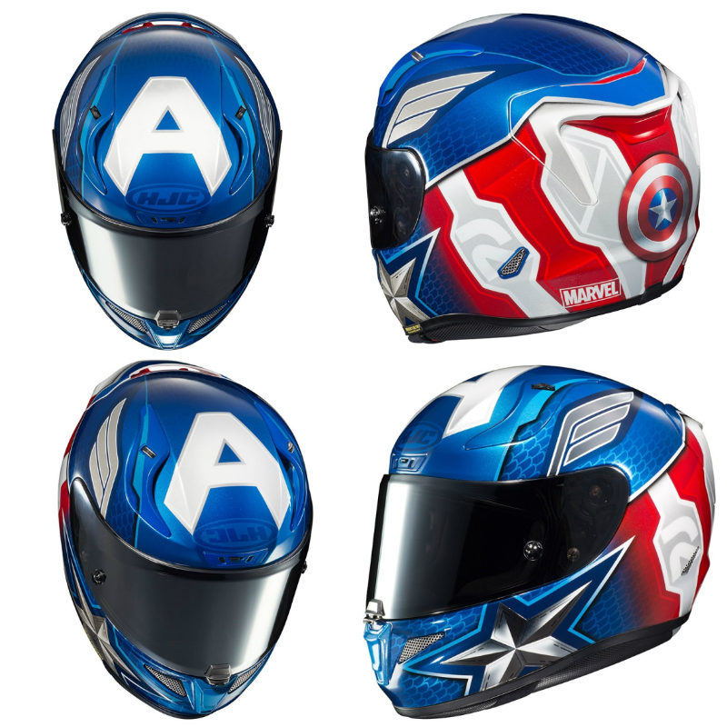 Casques Marvel. 