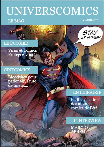 La première couverture du magazine UniversComics