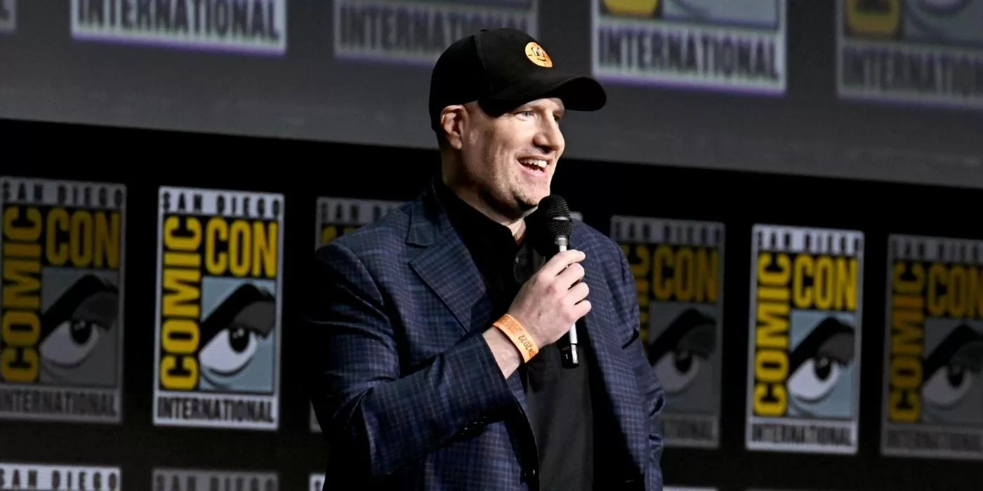 Kevin Feige, le patron de Marvel Studios, au comic-con de San Diego.
