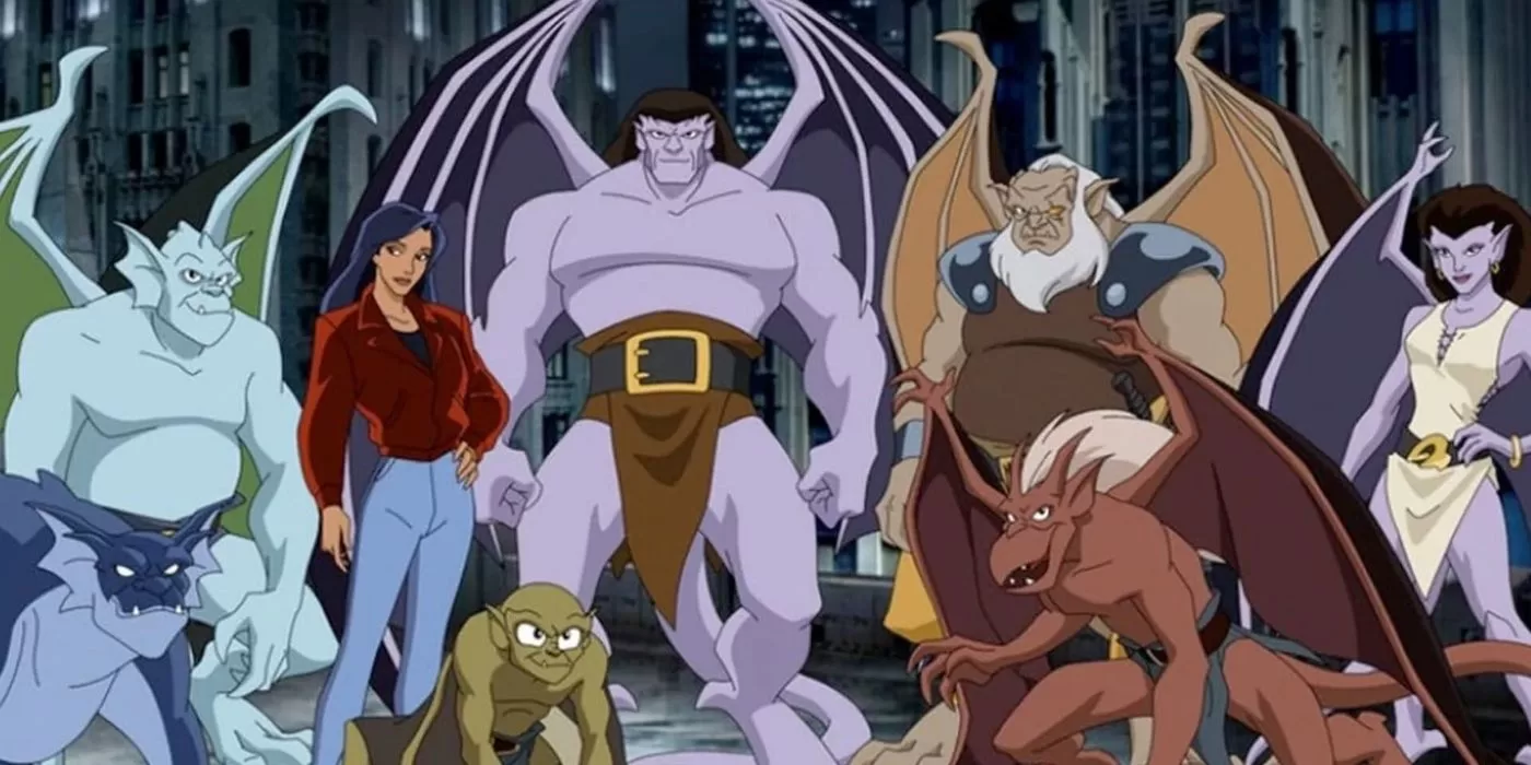 La série animée Gargoyles.