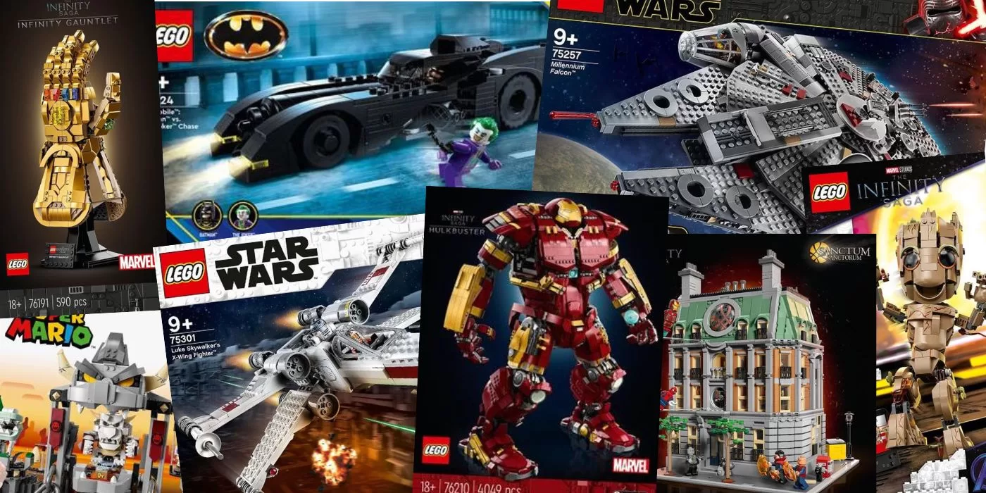 Collections LEGO Marvel et Star Wars.